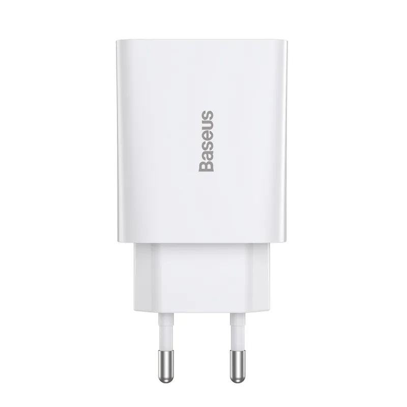 Baseus Speed Mini Quick Charger, USB-C, PD, 3A, 20W (white)